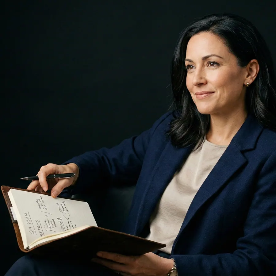 Expert consultant mapping out methodology with a client